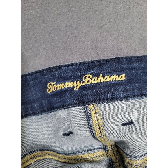 TOMMY BAHAMA Women's SZ 6 High Rise Boardwalk Jean Shorts Bermuda Skimmer - Picture 3 of 9